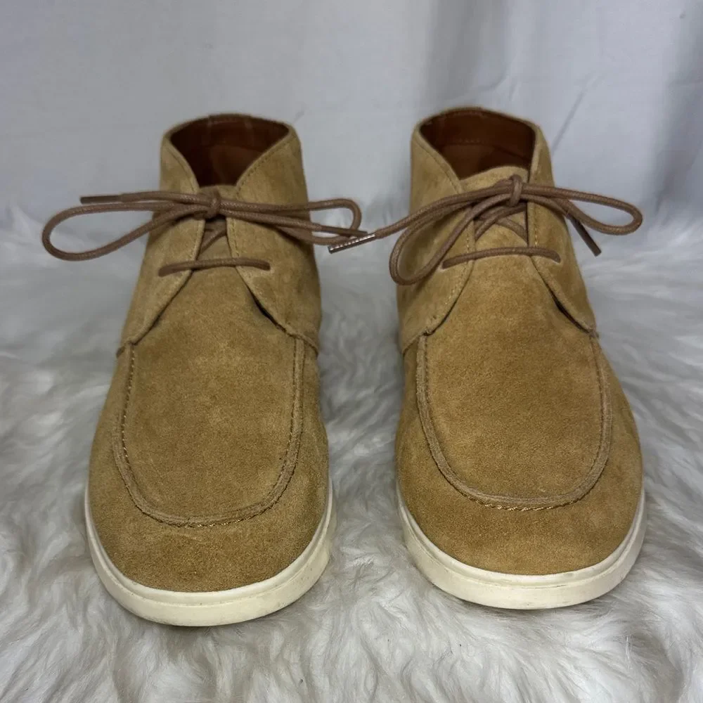 Zara Man‎ Tan-Brown Split Suede Chukka Boots Sz 42